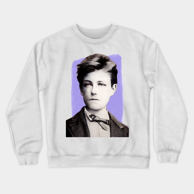 French Poet Arthur Rimbaud illustration Crewneck Sweatshirt by Litstoy 